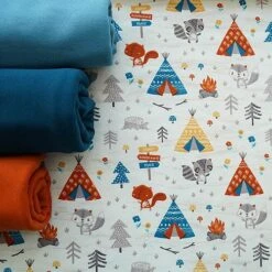 Bio Jersey Motiv Abenteuercamp Von Stoffonkel -Angebote Stoffbiotop Store Abenteuercamp von Stoffonkel Bio Jersey Motiv 982 3