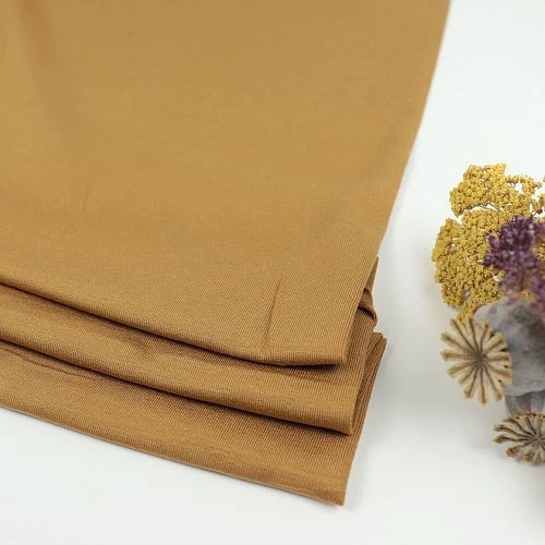 BASIC STRETCH JERSEY In Mustard Von Meet Milk 1 BASIC STRETCH JERSEY In Mustard Von Meet Milk