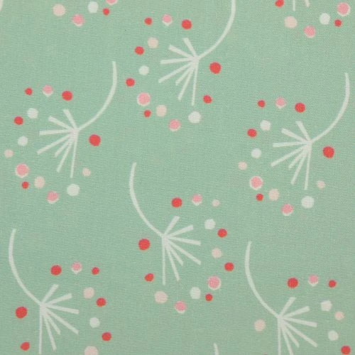 Bio Popeline Baumwollstoff Dandelion Vert Von Monaluna 3 Bio Popeline Baumwollstoff Dandelion Vert Von Monaluna – Bild 3