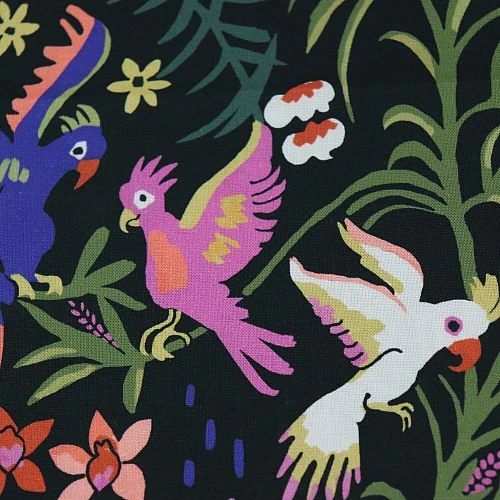 Bio Popeline Baumwollstoff Exuberant Cockatoos Aus Der Serie Garden Of Eden Von Cloud9 3 Bio Popeline Baumwollstoff Exuberant Cockatoos Aus Der Serie Garden Of Eden Von Cloud9 – Bild 3