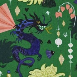 Bio Popeline Baumwollstoff Fierce Green Aus Der Serie Dragons & Lanterns Von Cloud9 5 Bio Popeline Baumwollstoff Fierce Green Aus Der Serie Dragons & Lanterns Von Cloud9 -Angebote Stoffbiotop Store Baumwollstoff Fierce Green aus der Serie 1570 2