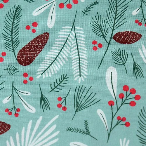 Bio Popeline Baumwollstoff Winter Flora Aus Der Serie Jingle Mingle Von Cloud9 3 Bio Popeline Baumwollstoff Winter Flora Aus Der Serie Jingle Mingle Von Cloud9 – Bild 3