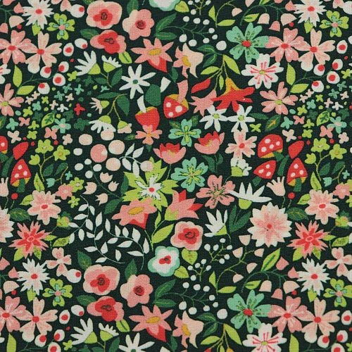 Bio Popeline Baumwollstoff Woodland Forest Emerald Von Monaluna 3 Bio Popeline Baumwollstoff Woodland Forest Emerald Von Monaluna – Bild 3