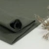 Bio Bündchen Stoff Uni Khaki Grün Stoffonkel