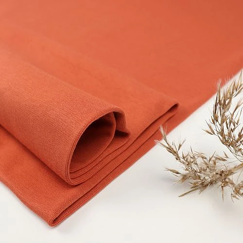 Bio Bündchen Stoff Uni Rust Bloome Copenhagen 1 Bio Bündchen Stoff Uni Rust Bloome Copenhagen