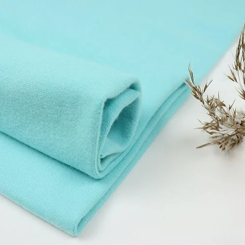 Bio Bündchen Stoff Uni Aqua Blau Stoffonkel 1 Bio Bündchen Stoff Uni Aqua Blau Stoffonkel