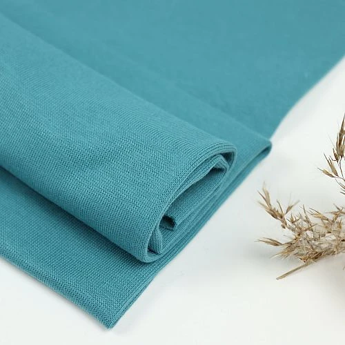 Bio Bündchen Stoff Uni Everglade Stoffonkel 1 Bio Bündchen Stoff Uni Everglade Stoffonkel