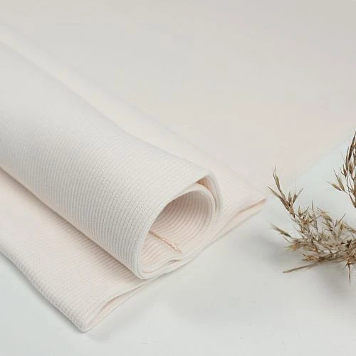 Bio Bündchen Gerippt Uni Creamy White Von Mind The Maker 1 Bio Bündchen Gerippt Uni Creamy White Von Mind The Maker