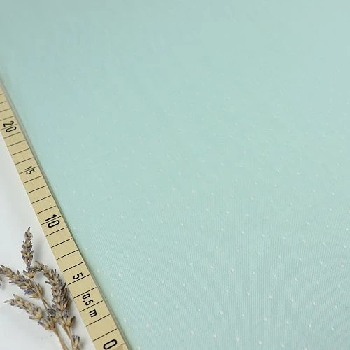 Bio Chambray Punkte Mintgrün Von Amandine Cha 1 Bio Chambray Punkte Mintgrün Von Amandine Cha