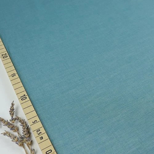 Bio Chambray Uni Lagunen Grün Von Amandine Cha 1 Bio Chambray Uni Lagunen Grün Von Amandine Cha
