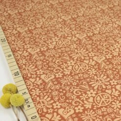 Bio Jersey Motiv Happy Peace In Karamell Von Stoffonkel