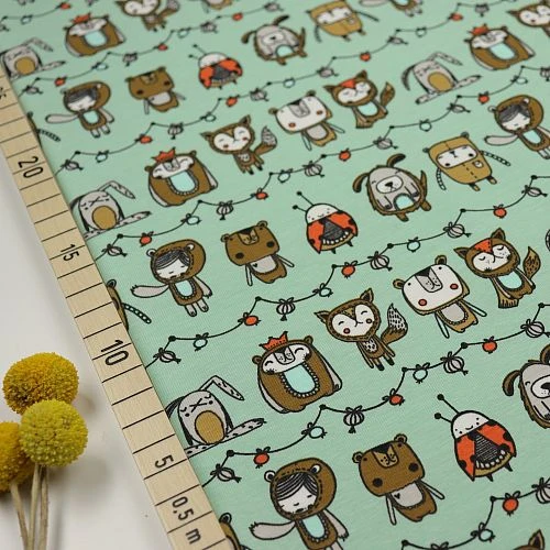 Bio Jersey Motiv Rambazamba (Tigapigs) Stoffonkel In Pistazie Grün 1 Bio Jersey Motiv Rambazamba (Tigapigs) Stoffonkel In Pistazie Grün