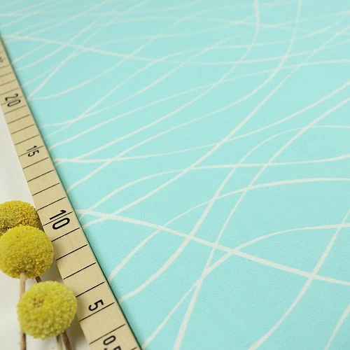 Bio Jersey Motiv MySTRIPES Von Stoffonkel In Laguna Mintgrün 1 Bio Jersey Motiv MySTRIPES Von Stoffonkel In Laguna Mintgrün