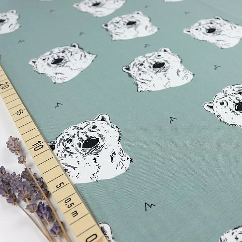 Bio Jersey Polar Bear In Iceberg Green Von Bloome Copenhagen 1 Bio Jersey Polar Bear In Iceberg Green Von Bloome Copenhagen