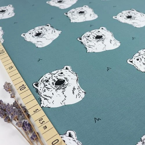 Bio Jersey Polar Bear In Oil Blue Von Bloome Copenhagen 1 Bio Jersey Polar Bear In Oil Blue Von Bloome Copenhagen