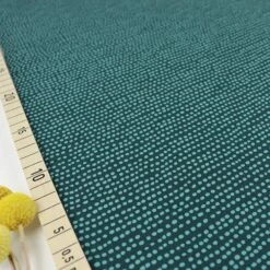 Bio Jersey Stoff Dotted Line Smaragd Grün Von Stoffonkel