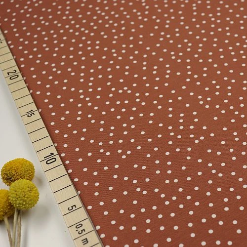 Bio Jersey Stoff Dotties Karamell Braun Von Stoffonkel 1 Bio Jersey Stoff Dotties Karamell Braun Von Stoffonkel