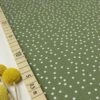Bio Jersey Stoff Dotties Olive Grün Von Stoffonkel