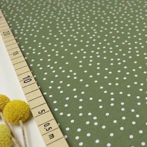 Bio Jersey Stoff Dotties Olive Grün Von Stoffonkel 1 Bio Jersey Stoff Dotties Olive Grün Von Stoffonkel