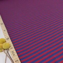 Angebote Stoffbiotop Store 25 Bio Jersey Stoff Streifen Dunkelblau Rot Ringeljersey Stoffonkel