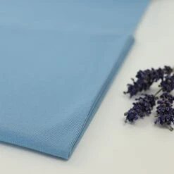 Bio Jersey Stoff Uni Denim Blau