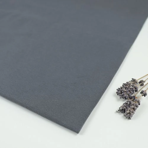 Bio Jersey Stoff Uni Dunkelgrau Stoffonkel 1 Bio Jersey Stoff Uni Dunkelgrau Stoffonkel