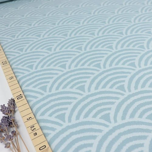 Bio Kuschel-Jacquard Regenbogen In Gletscher Von Stoffonkel 1 Bio Kuschel-Jacquard Regenbogen In Gletscher Von Stoffonkel