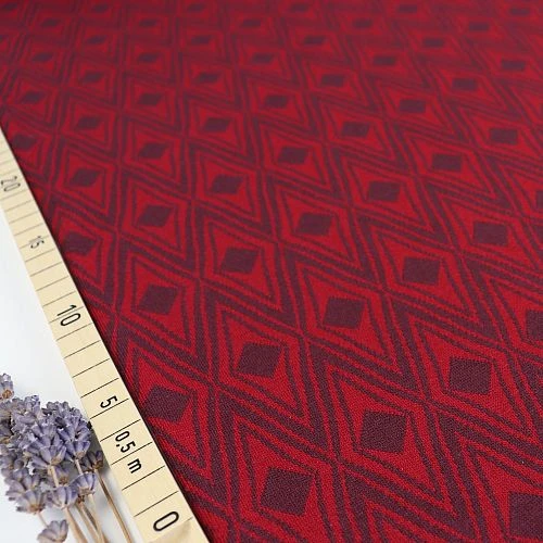 Bio Kuscheljacquard Art Deco Kirsche Von Stoffonkel 1 Bio Kuscheljacquard Art Deco Kirsche Von Stoffonkel