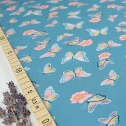 Bio Popeline Baumwollstoff A Flutter Von Monaluna