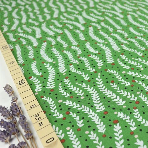 Bio Popeline Baumwollstoff Climbing Tendrils Green Aus Der Serie Fanciful Von Cloud9 1 Bio Popeline Baumwollstoff Climbing Tendrils Green Aus Der Serie Fanciful Von Cloud9