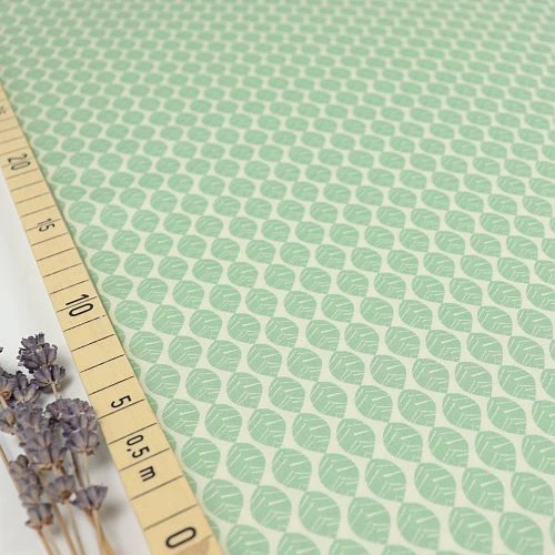 Bio Popeline Baumwollstoff Foliage Vert Von Monaluna 1 Bio Popeline Baumwollstoff Foliage Vert Von Monaluna