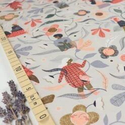 Bio Popeline Baumwollstoff Garden Gather Aus Der Serie Bloom Together Von Cloud9