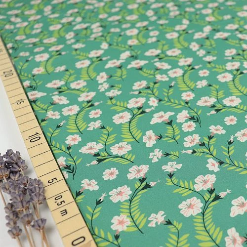 Bio Popeline Baumwollstoff Petunias Von Monaluna 1 Bio Popeline Baumwollstoff Petunias Von Monaluna