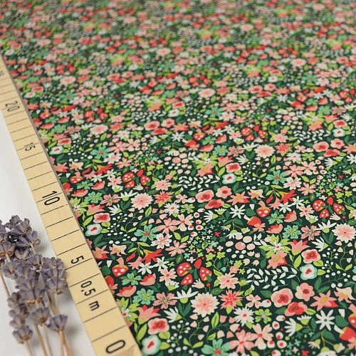 Bio Popeline Baumwollstoff Woodland Forest Emerald Von Monaluna 1 Bio Popeline Baumwollstoff Woodland Forest Emerald Von Monaluna