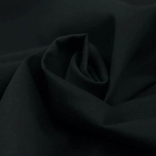 Uni Bio Popeline Candy Cotton In Black Von Verhees 2 Uni Bio Popeline Candy Cotton In Black Von Verhees – Bild 2