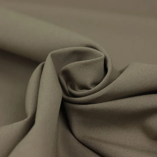 Uni Bio Popeline Candy Cotton In Taupe Von Verhees 2 Uni Bio Popeline Candy Cotton In Taupe Von Verhees – Bild 2