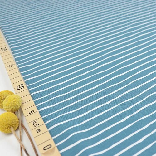 Bio Ringeljersey Good Vibes Stripes Beach House Blue Von Stoffonkel 1 Bio Ringeljersey Good Vibes Stripes Beach House Blue Von Stoffonkel