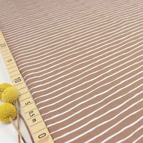 Bio Ringeljersey Stoff Good Vibes Stripes Taupe Von Stoffonkel 1 Bio Ringeljersey Stoff Good Vibes Stripes Taupe Von Stoffonkel