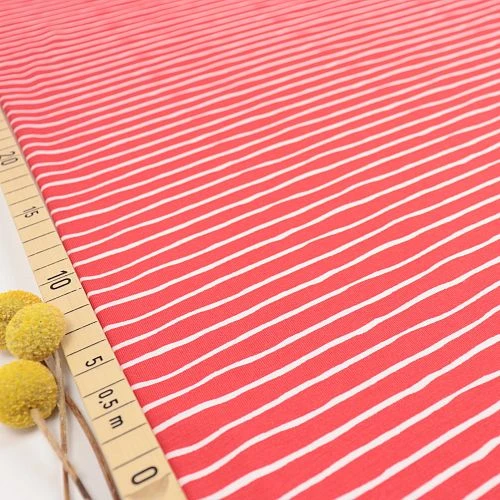Bio Ringeljersey Stoff Good Vibes Stripes Poppy Von Stoffonkel 1 Bio Ringeljersey Stoff Good Vibes Stripes Poppy Von Stoffonkel