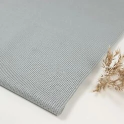 Bio Selanik Strick Uni Grau Von Stoffonkel