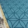 Bio Strickjacquard Blume Des Lebens In Beach House Blue Von Stoffonkel