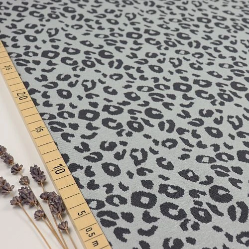 Bio Strickjacquard Leo In Grau Von Stoffonkel 1 Bio Strickjacquard Leo In Grau Von Stoffonkel