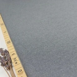 Bio Strickjacquard Rippenmuster Grau Von Stoffonkel