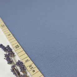 Bio Strickjacquard Rippenmuster Jeansblau Von Stoffonkel