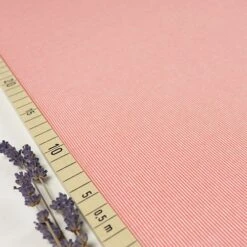 Bio Strickjacquard Rippenmuster Koralle Von Stoffonkel