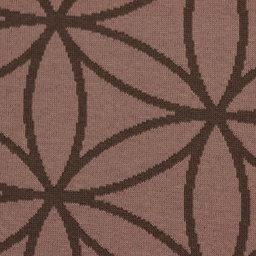 Bio Strickjacquard Blume Des Lebens In Cafe Au Lait Von Stoffonkel 3 Bio Strickjacquard Blume Des Lebens In Cafe Au Lait Von Stoffonkel – Bild 3
