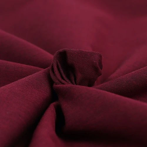 Bio Chambray Uni Burgunder Weinrot Von Amandine Cha 4 Bio Chambray Uni Burgunder Weinrot Von Amandine Cha – Bild 4