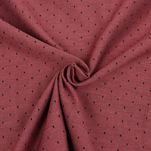 Bio Chambray Punkte Dark Grenadine Von Amandine Cha 2 Bio Chambray Punkte Dark Grenadine Von Amandine Cha – Bild 2