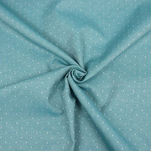 Bio Chambray Punkte Lagunen Grün Von Amandine Cha 2 Bio Chambray Punkte Lagunen Grün Von Amandine Cha – Bild 2