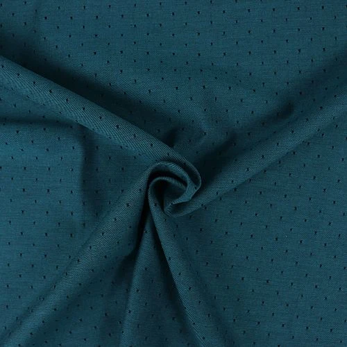 Bio Chambray Punkte Dunkel Lagunen Grün Von Amandine Cha 2 Bio Chambray Punkte Dunkel Lagunen Grün Von Amandine Cha – Bild 2